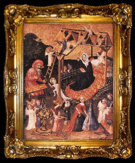 framed  unknow artist The Holy Family with Angels, ta009-2